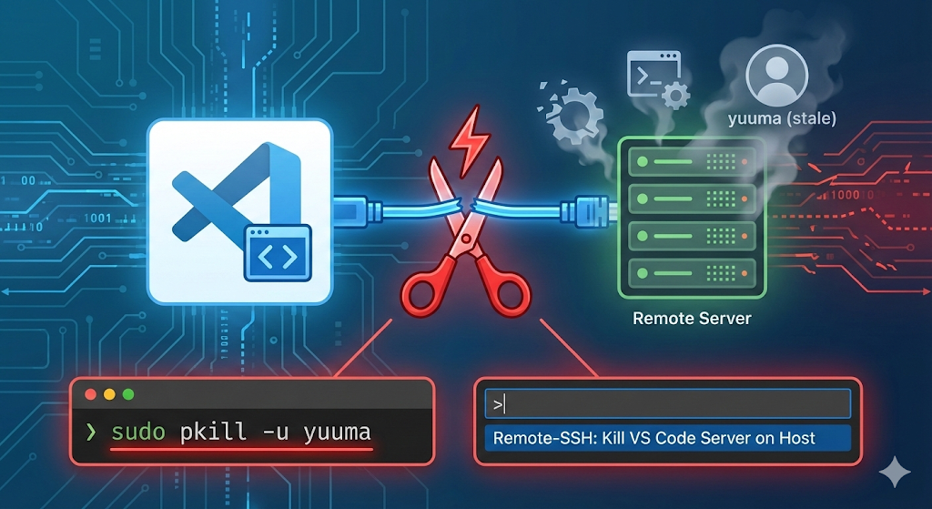 VSCodeのRemote-SSHセッションを強制終了する方法